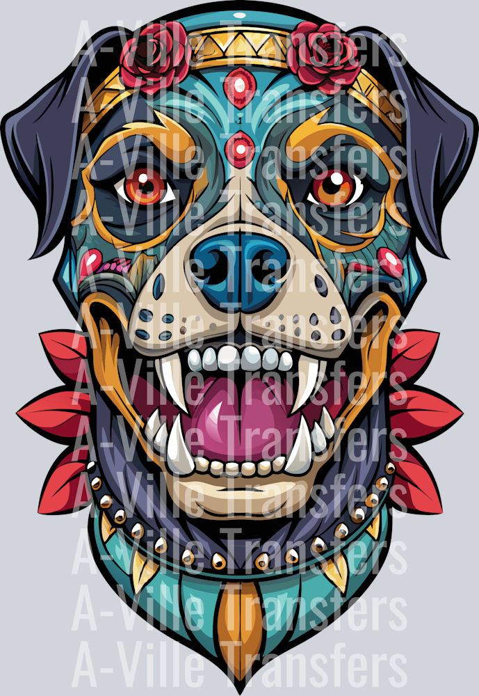 Rottweiler Sugar Skull