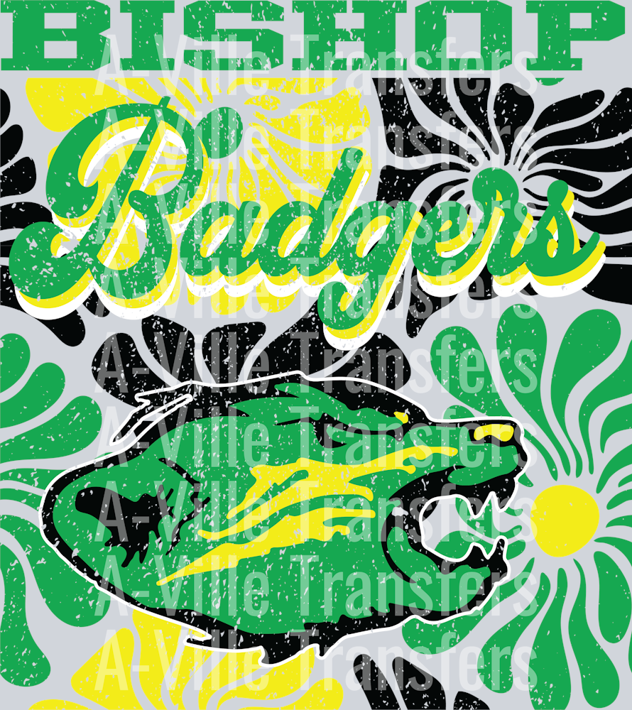 Floral Bishop Badger