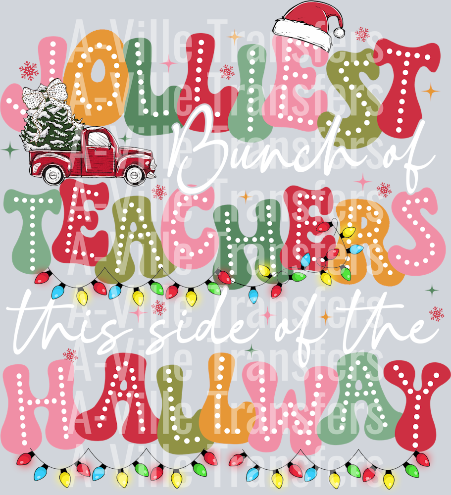 Jolliest Teachers, White Font