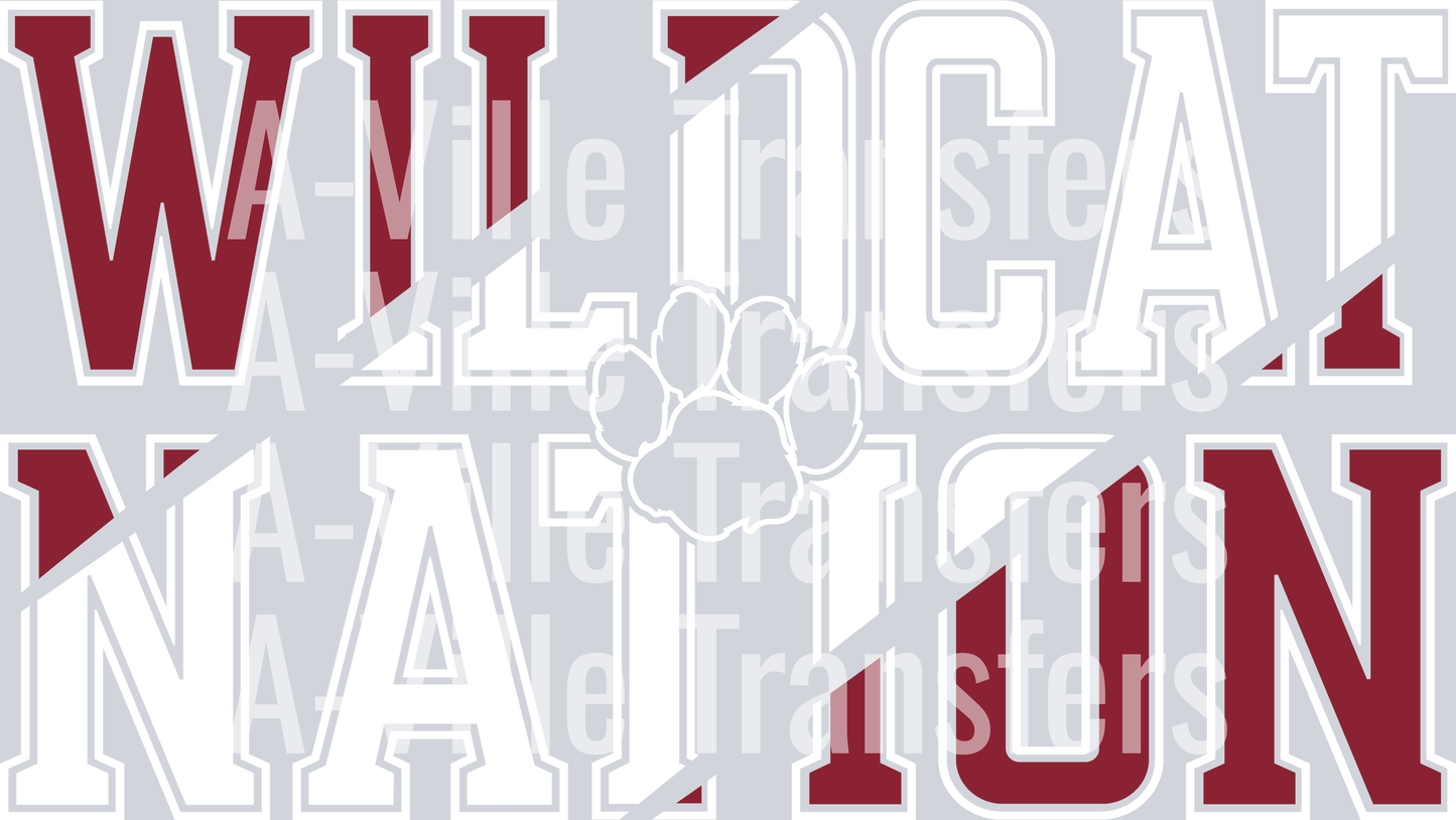 Wildcats Nation white