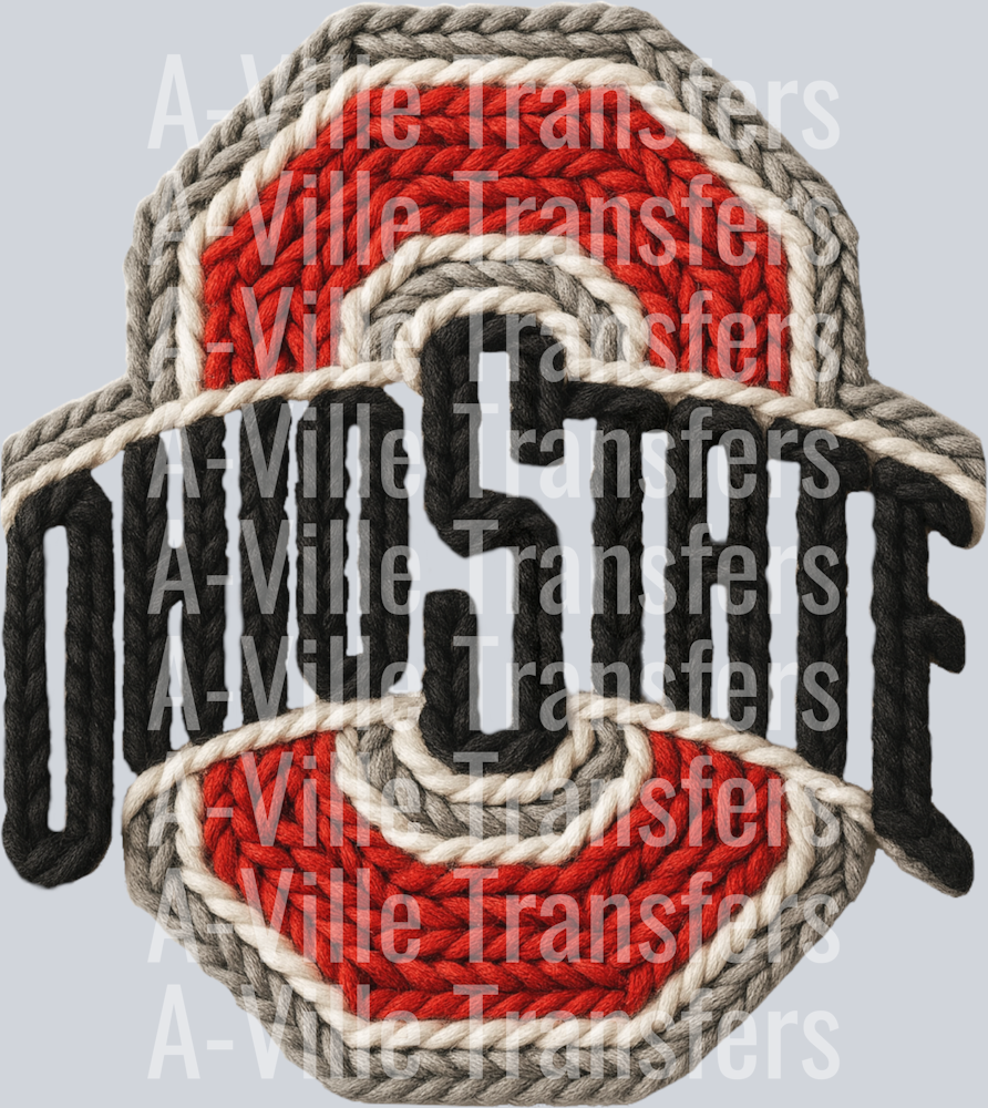 Ohio state logo crochet