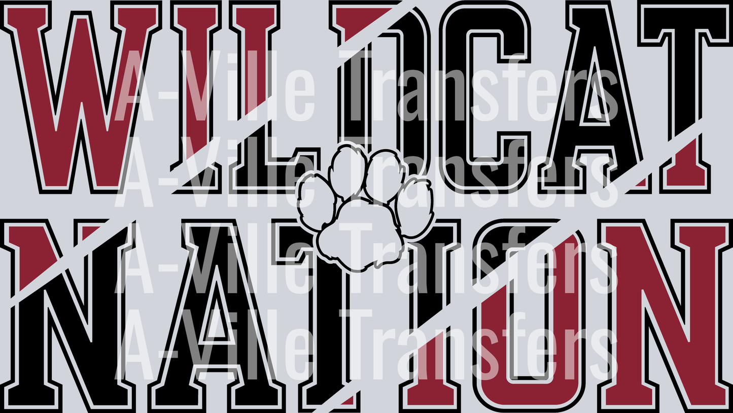 Wildcats Nation black