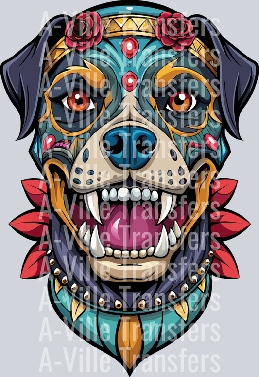Rottweiler Sugar Skull
