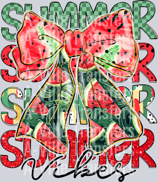 Watermelon Summer Bow