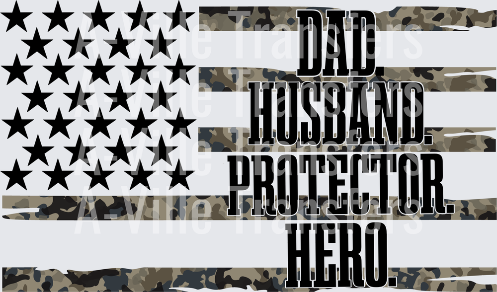 Dad Husband Protector Flag