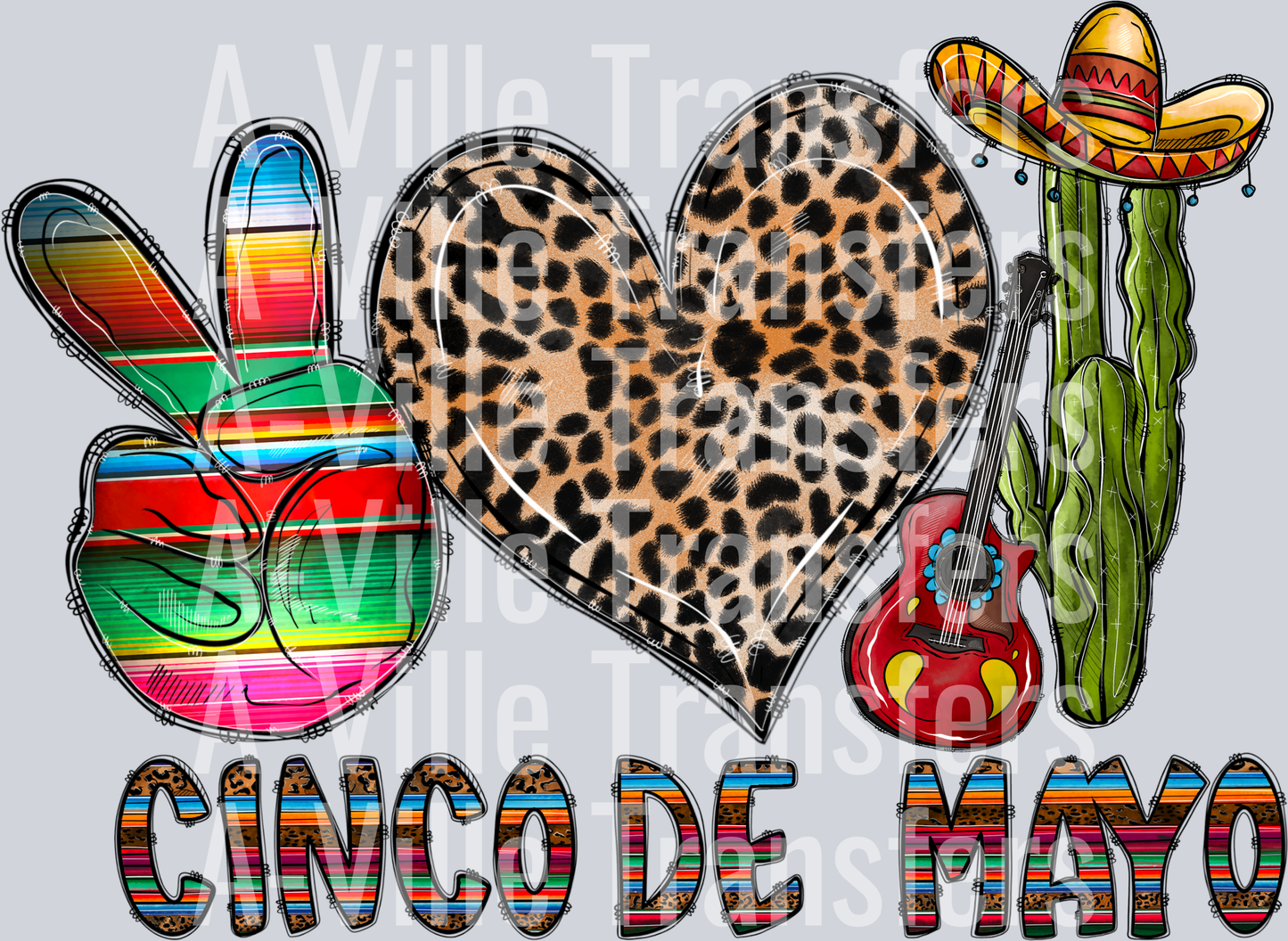 Peace Love Cinco De Mayo