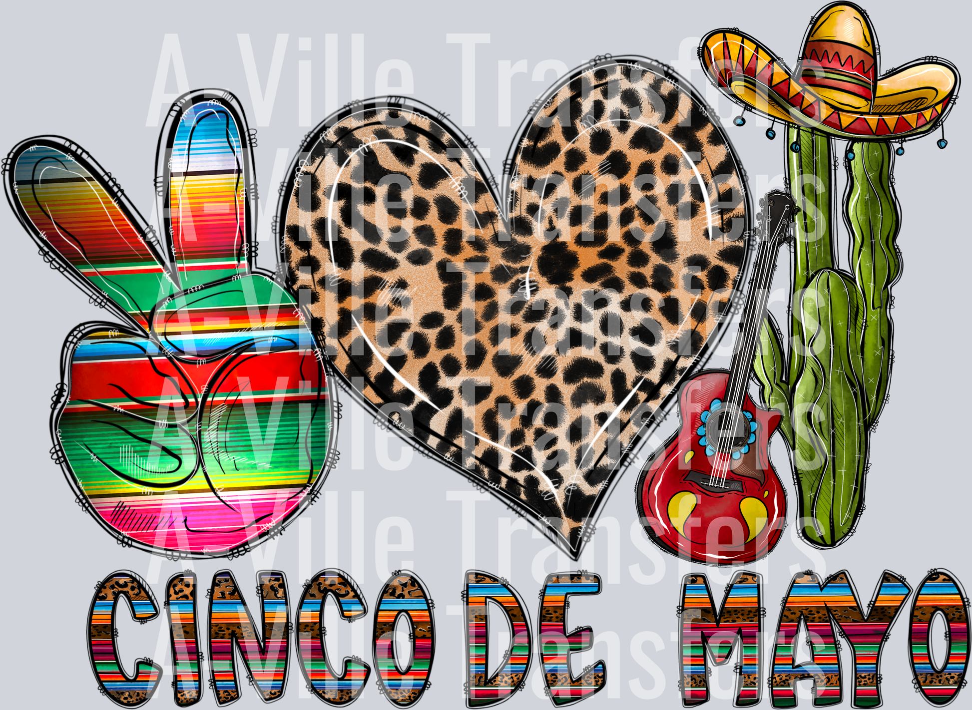 Peace Love Cinco De Mayo