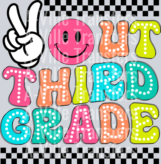 Peace Out Third Grade