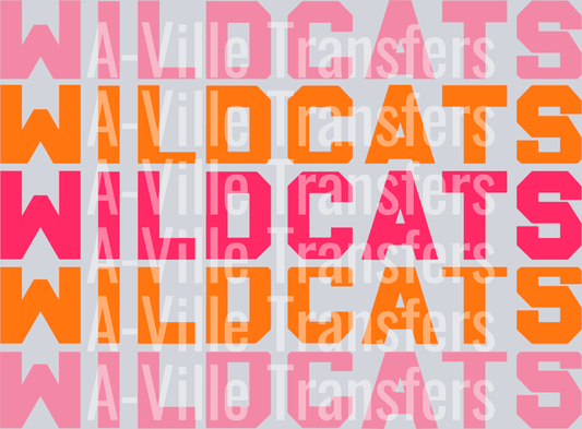 Orange and Pink Wildcats