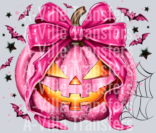 Pink Halloween Pumpkin