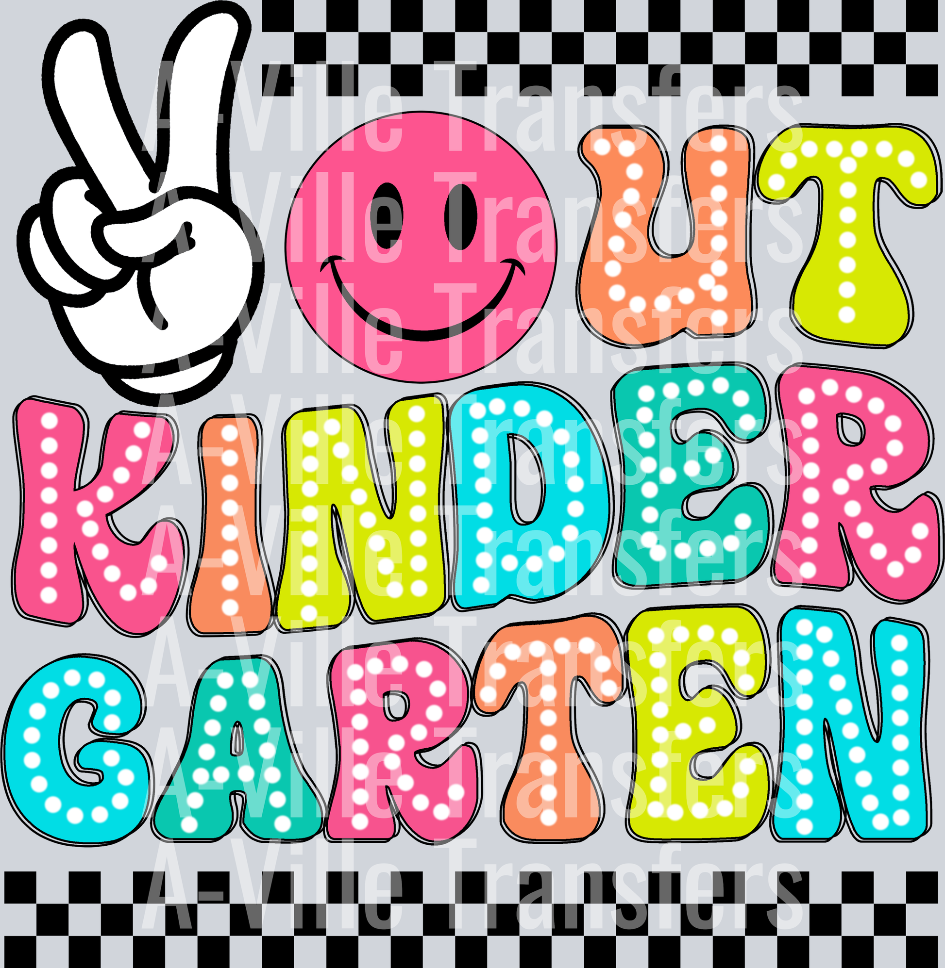 Peace Out Kinder Garten