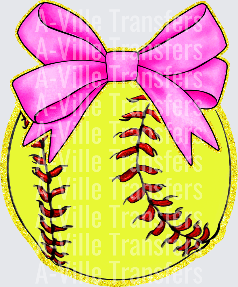 Softball Pocket With Bow