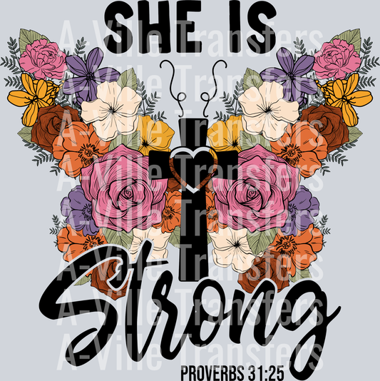 She is Strong Butterfly
