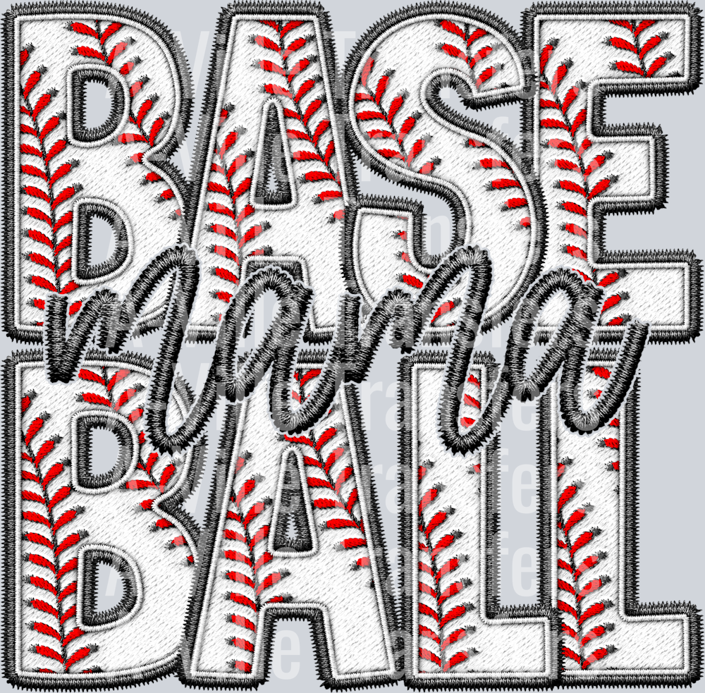 Faux Baseball Mama
