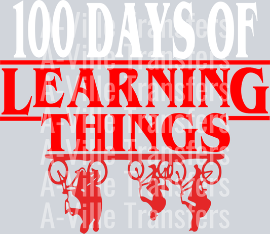100 Days Of Learning Things White