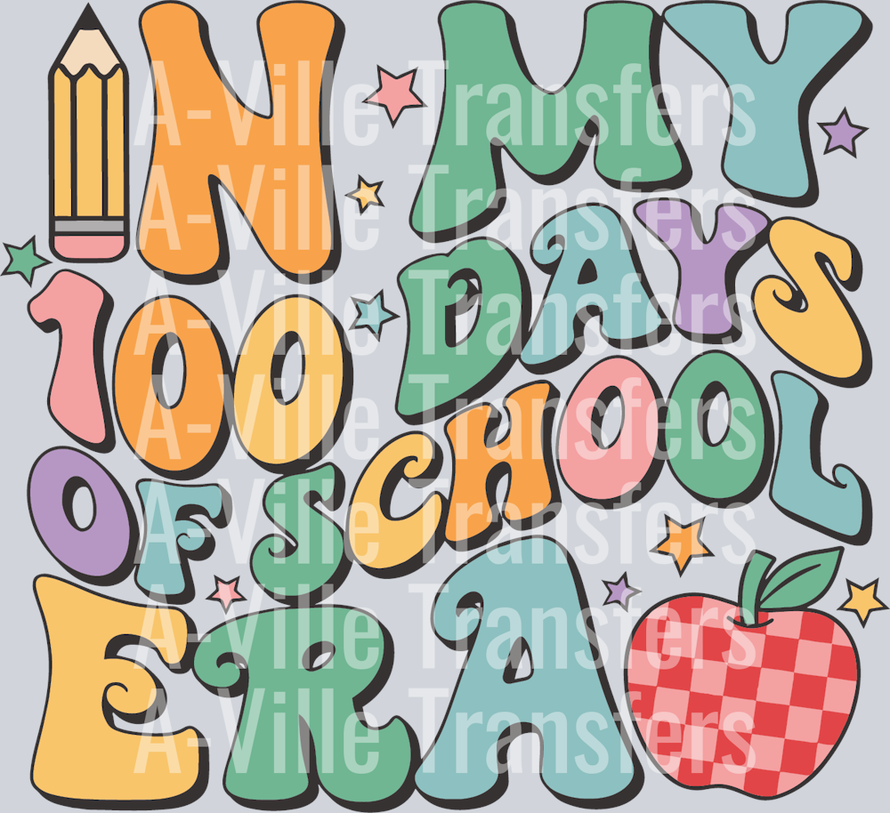 Retro In My 100 Days Of School