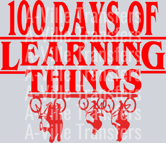 100 Days Of Learning Things Red