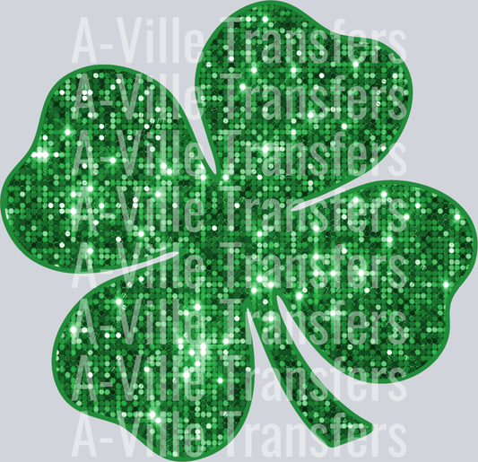 Glitter sequin shamrock