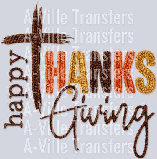 Happy Thanksgiving stitching