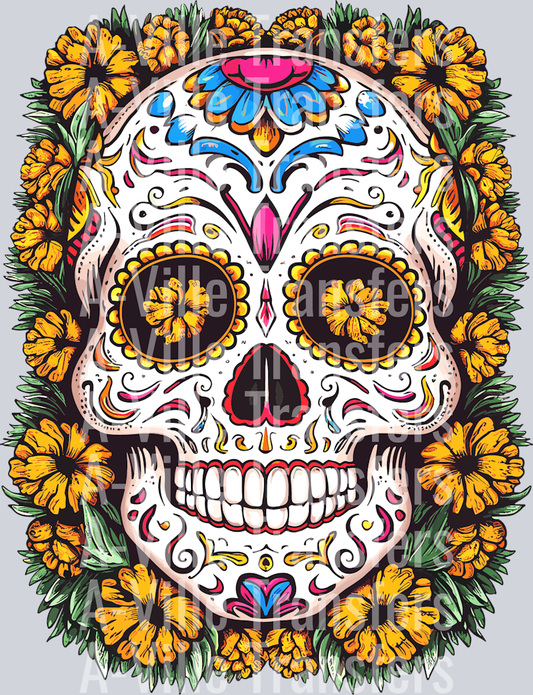 Flower Skull