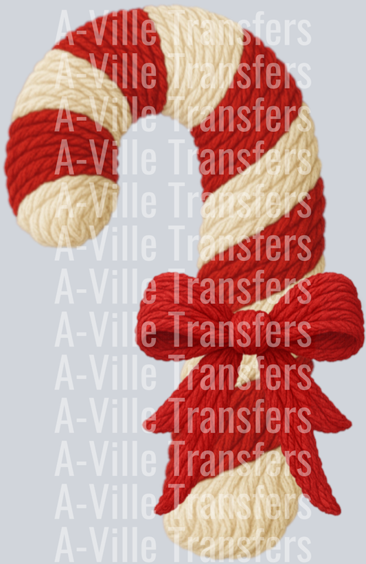 Yarn Candy Cane