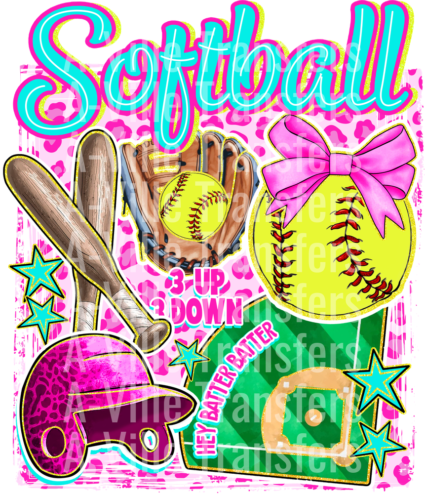 Softball Collage