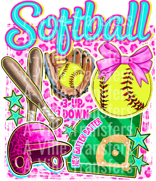 Softball Collage