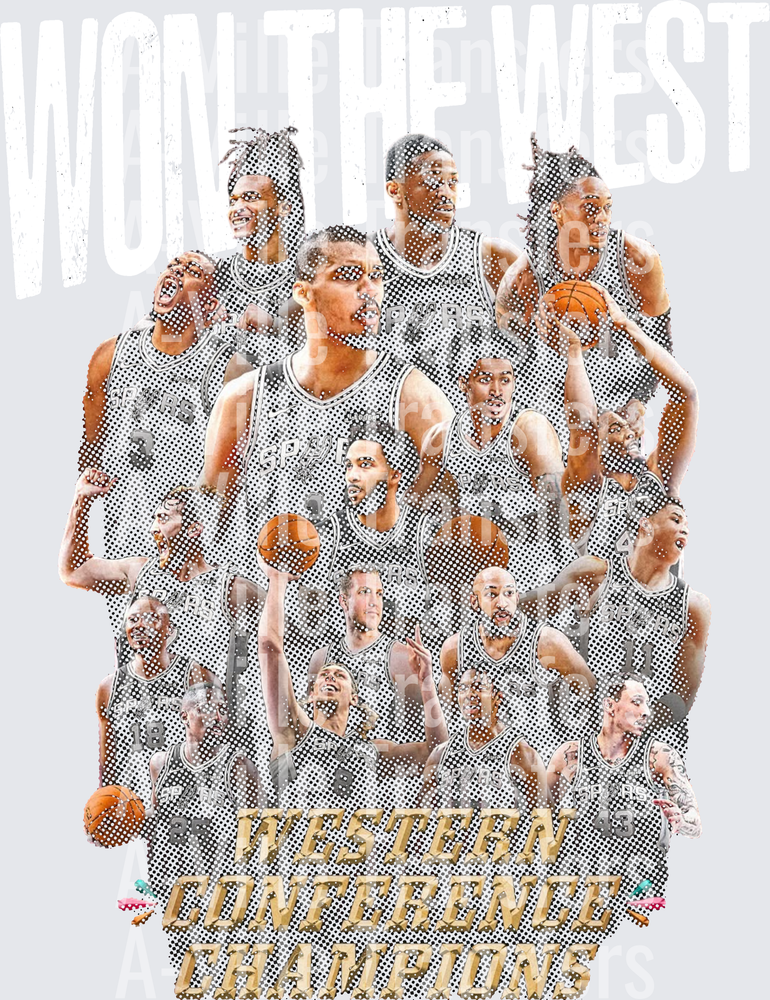 Won The West halftone