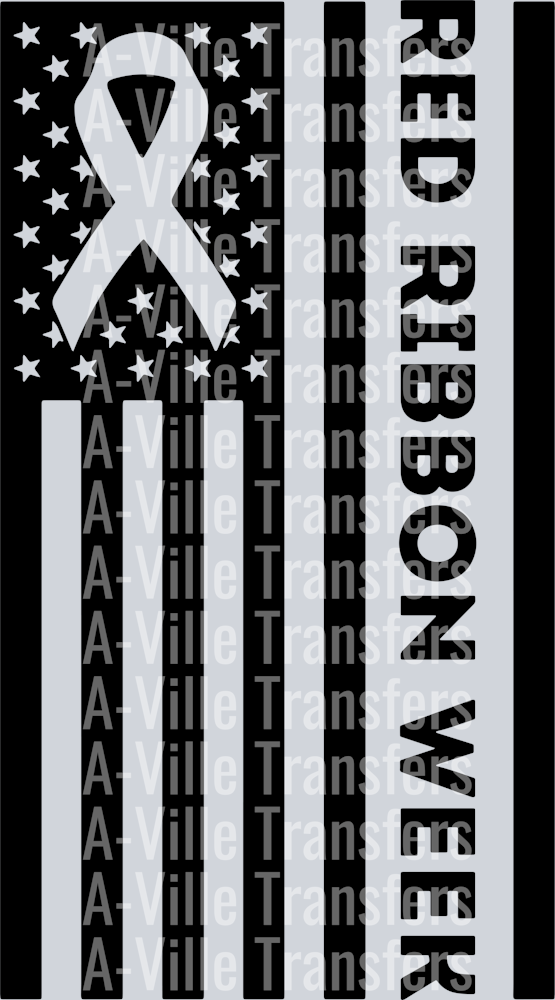 Red Ribbon Flag