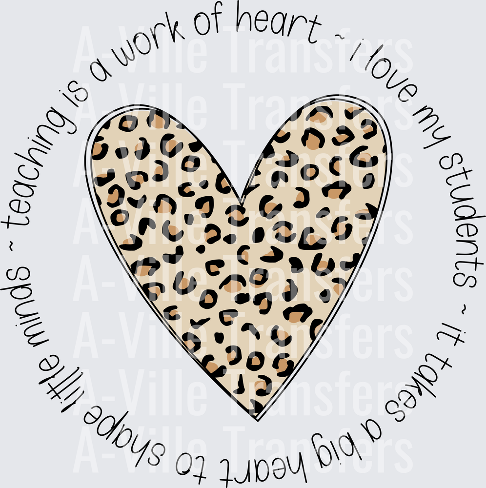 Teacher Leopard Heart