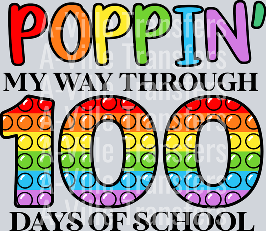 poppin through 100 days