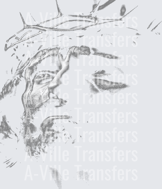Crucified Jesus Halftone