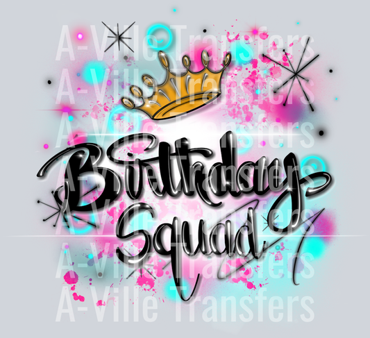 Birthdays Squad Blue
