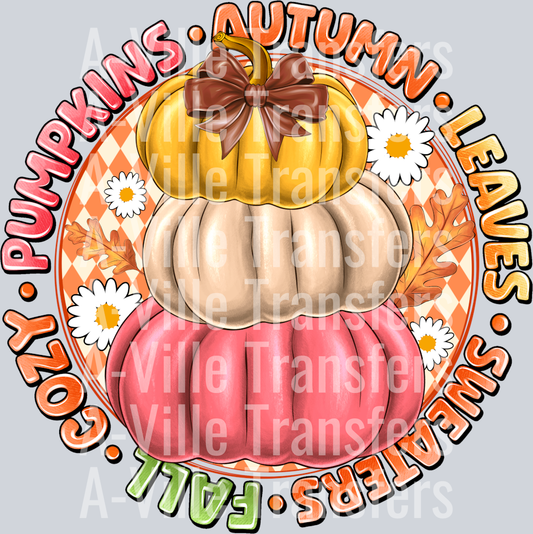 Pumpkins Autumn Leaves