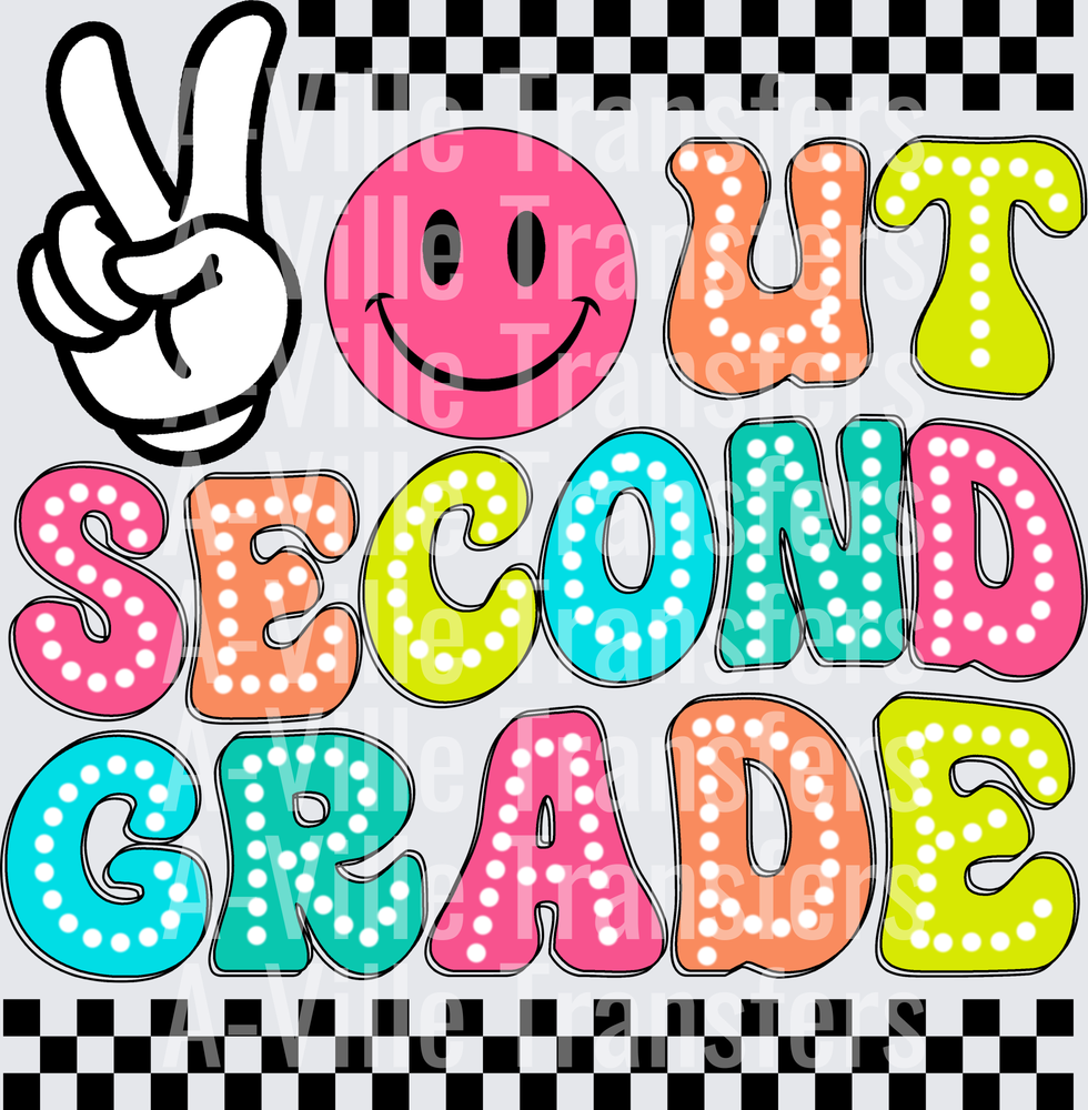 Peace Sign Smiley Face Out Second Grade