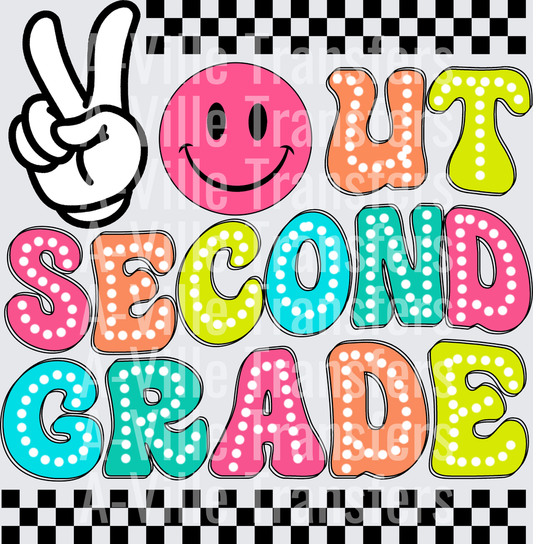 Peace Sign Smiley Face Out Second Grade