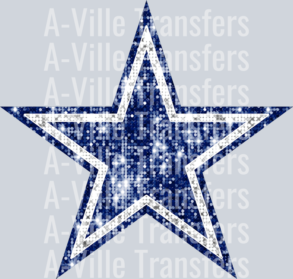Cowboys Sequin Star