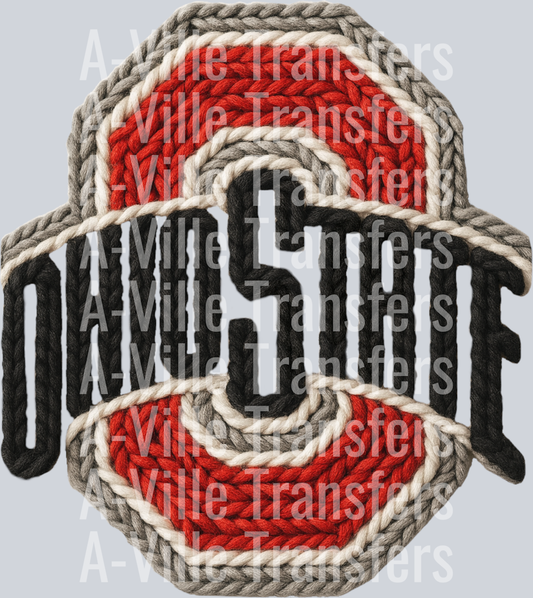Ohio state logo crochet