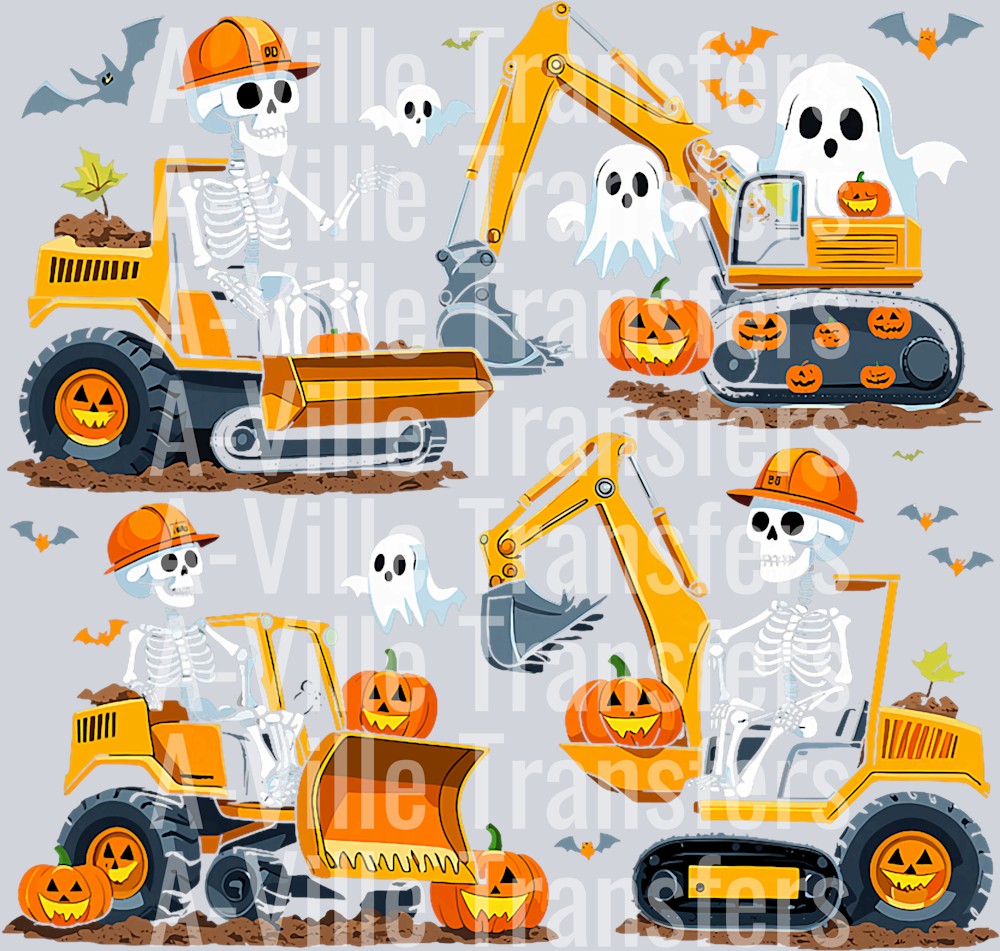 Construction Trucks Halloween